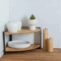 Aanrecht rekje bamboe hoek variant Five®