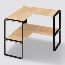 Aanrecht rekje hoek variant hout metaal Five®
