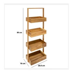 Acacia houten badkamerrek 4 niveaus Five®