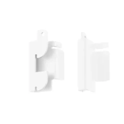 Adapter opbergrail naar staander wit - Classic by Elfa