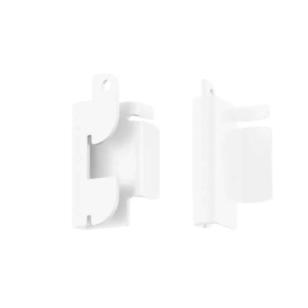 Adapter opbergrail naar staander wit - Classic by Elfa