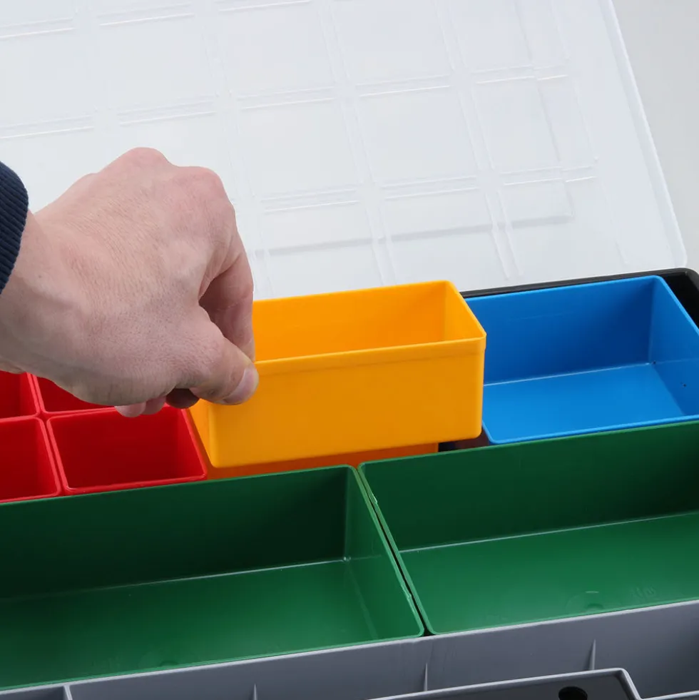 Assortimentsdoos leeg met grijs inzetbakje Allit