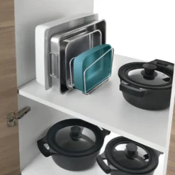 Bakspullen en snijplankhouder Metaltex