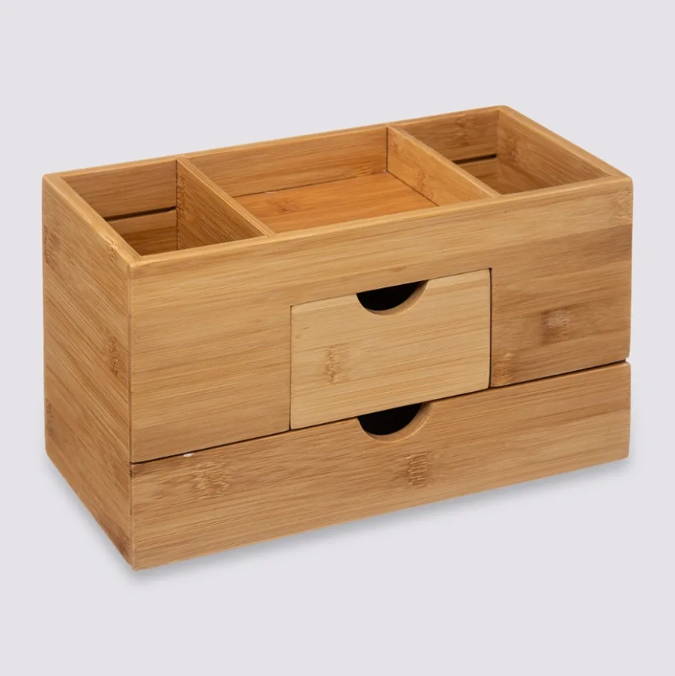Bamboe bakje met 2 lades en 3 vakken Five®