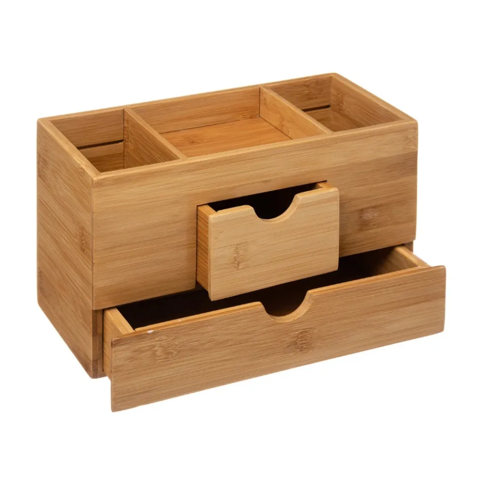 Bamboe bakje met 2 lades en 3 vakken Five®