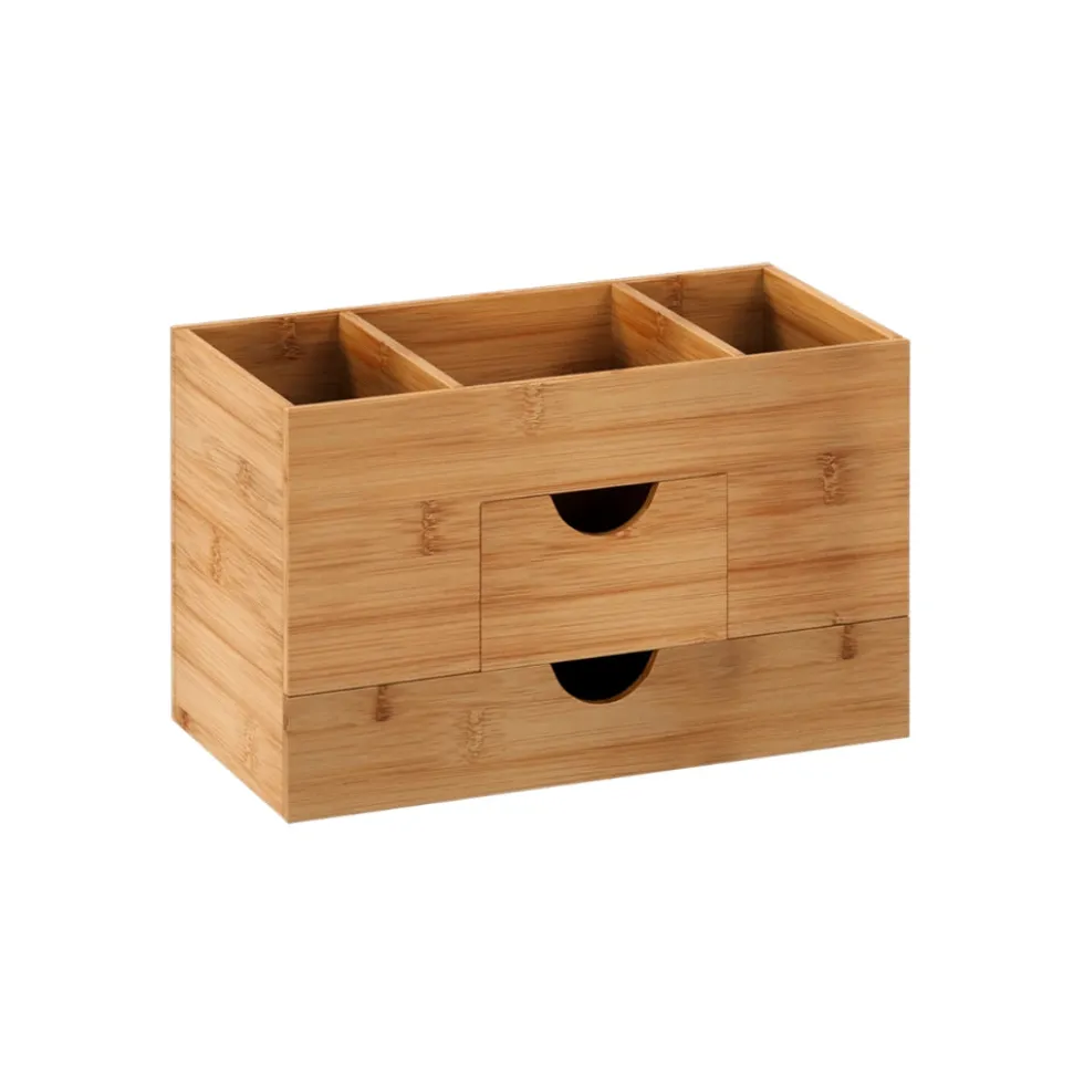 Bamboe bakje met 2 lades en 3 vakken Five®