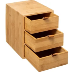 Bamboe bakje met 3 lades Five®