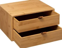 Bamboe bakje met 2 lades Five®