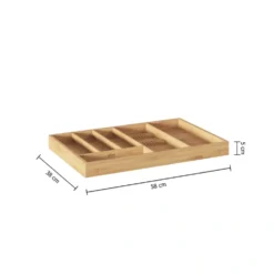 Bamboe bestekbak met messenhouder Five®