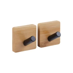 Bamboe handdoekhaakje zelfklevend 2 stuks Five®