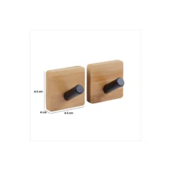 Bamboe handdoekhaakje zelfklevend 2 stuks Five®