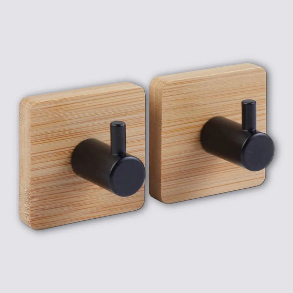 Bamboe handdoekhaakje zelfklevend 2 stuks Five®
