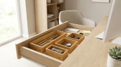 Bamboe ladebakjes 5 cm hoog 4-delige set Five®