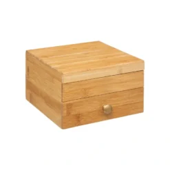 Bamboe sieradendoos met spiegel Five®