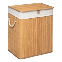 Bamboe wasmand met handvatten 1-vaks 60 liter Five®
