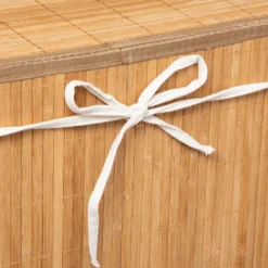 Bamboe wasmand met handvatten 1-vaks 60 liter Five®