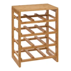 Bamboe wijnrek 12 flessen Five®