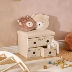 Bankje met lades teddy kinderkamer Atmosphera