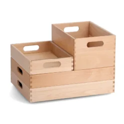 Beuken houten kist large Zeller Present