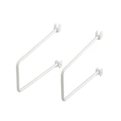 Boekensteun voor wandrail 200 mm set van 2 wit - Classic by Elfa