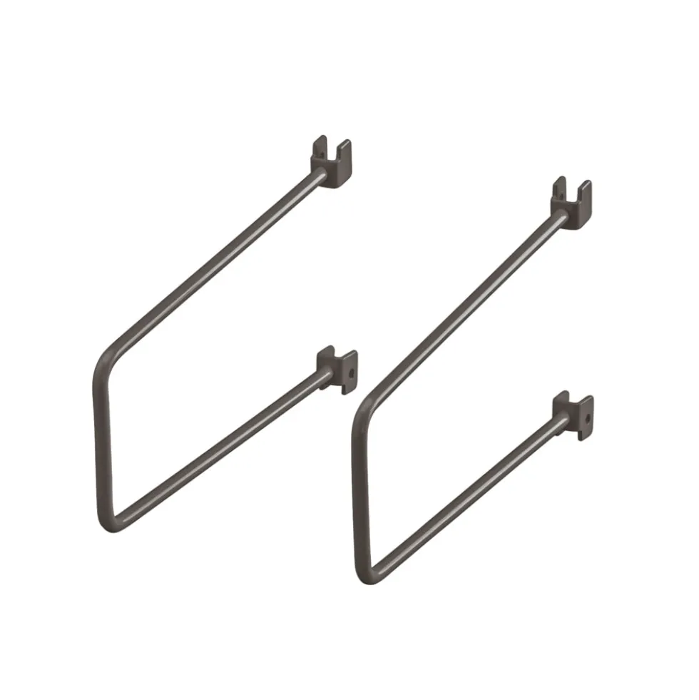 Boekensteun voor wandrail 200 mm set van 2 grafiet - Classic by Elfa