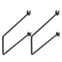 Boekensteun voor wandrail 250 mm set van 2 grafiet - Classic by Elfa