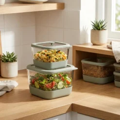 Borosilicaat glazen vershoudbakje 2 liter Five®