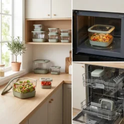 Borosilicaat glazen vershoudbakje 1.35 liter Five®