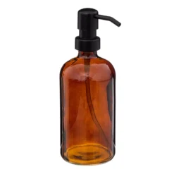 Bruin glazen zeeppompje 450 ml Five®