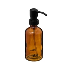 Bruin glazen zeeppompje 250 ml Five®