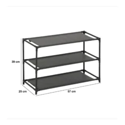 Budget schoenenrek met stoffen legplanken Five®