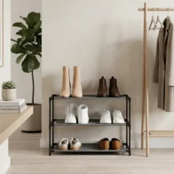 Budget schoenenrek met stoffen legplanken Five®