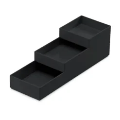 Bureau organizer 3-delige set zwart Orplast