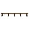 40 cm Plankdrager met 5 haken grafiet - Classic by Elfa