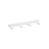 30 cm Plankdrager met 4 haken wit - Classic by Elfa
