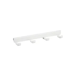 30 cm Plankdrager met 4 haken wit - Classic by Elfa