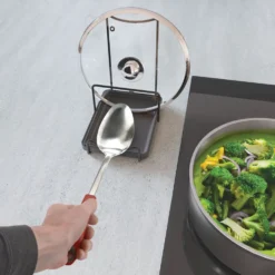 Deksel en lepelhouder met lekbak Metaltex