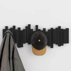 Design kapstok 5 uitklapbare haken Umbra