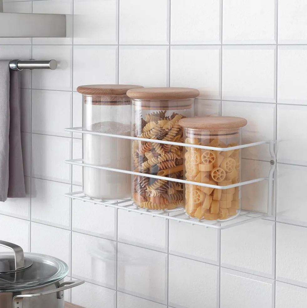 Deur- en wandrekje keuken Metaltex