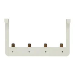 Deurkapstok stompe deur metaal/hout 4 haken Five® Cassie