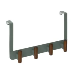 Deurkapstok stompe deur metaal/hout 4 haken Five® Cassie