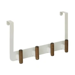 Deurkapstok stompe deur metaal/hout 4 haken Five® Cassie