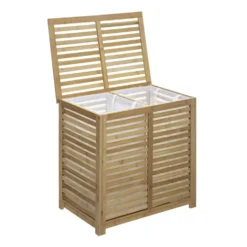 Dubbele bamboe wasmand 2-vaks 100 liter Five®