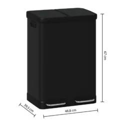 Dubbele pedaalemmer 60 liter Five®