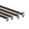Dwarsstangen 45 cm basisset grafiet - Classic by Elfa
