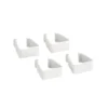 Frameclips set van 4 wit - Classic by Elfa