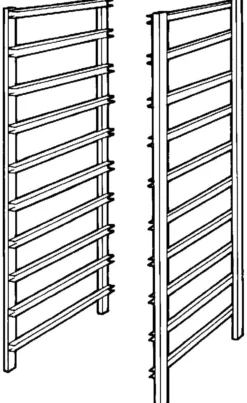 Frame 10-loper mini per paar wit - Classic by Elfa