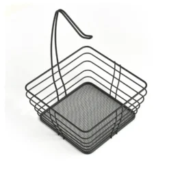 Fruitmand zwart met bananenhanger Zeller Present