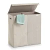 Gestreepte wasmand 2-vaks 120 liter Zeller Present