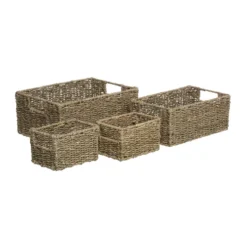 Gevlochten mandjes 4-delig Five®